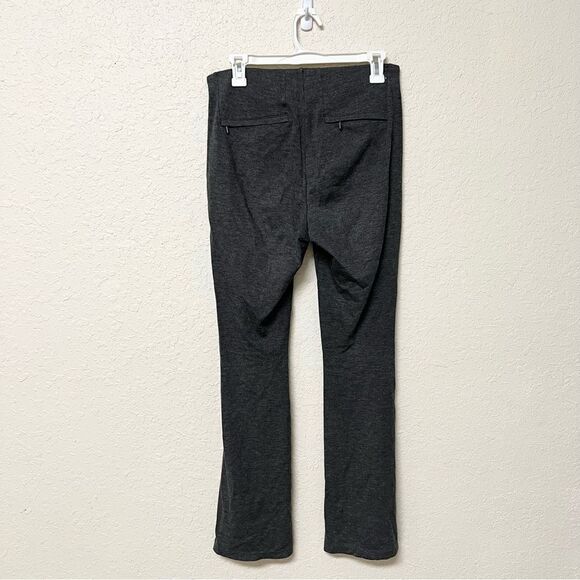 Athleta Sienna Side Zip High Rise Flare Leg Knit Pant Gray Size 6 - Picture 3 of 7